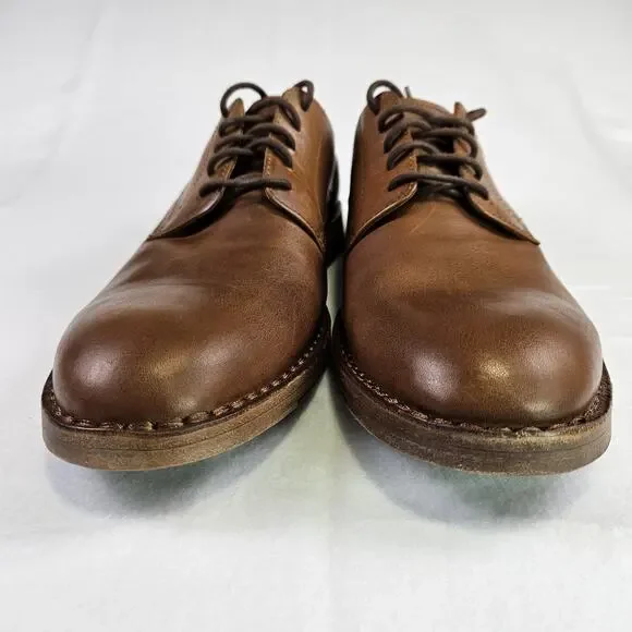 Frye James Derby Leather Dress Shoe Mens 13 Copper Brown Lace Up Oxford Wedding